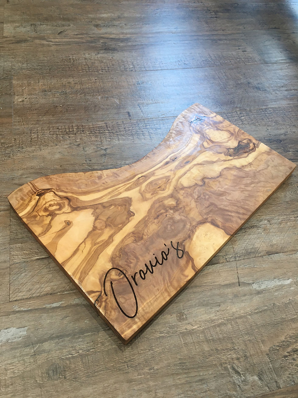 Thumbnail: Custom Engraved Olivewood Cutting Board