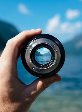 Mountain lake in camera lens_edited_edit