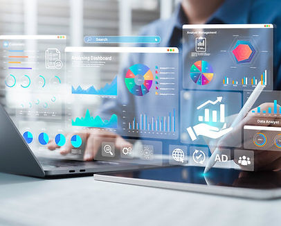 Businessman Using Dashboard