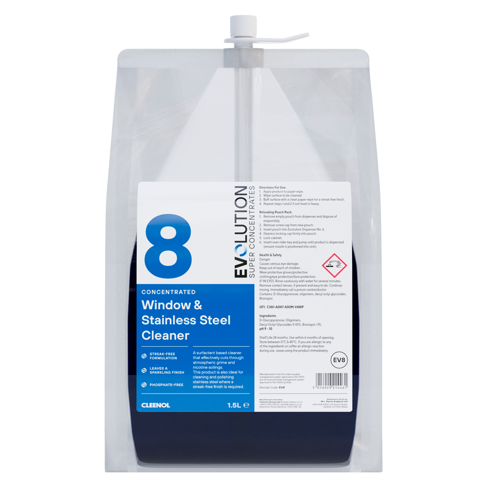 Evolution Surface Cleaner Evolution | Evolution Window & Stainless Steel Cleaner EV8, 2x1.5L