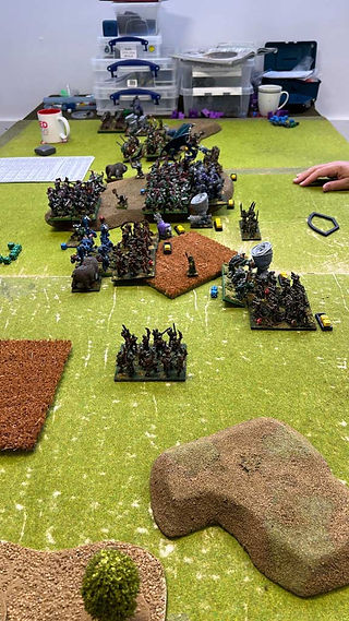 Tabletop Games Being played at Barnsley Association of Wargamers