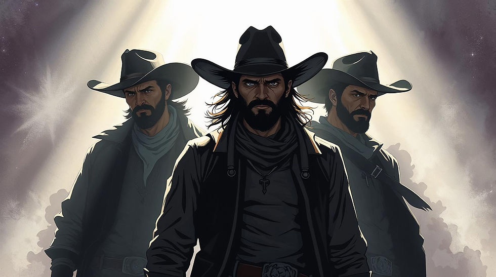 Comic book style Cowboys