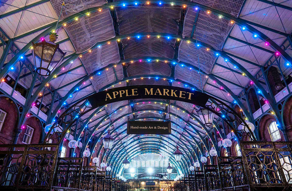 Covent Garden unveils new light iInstallation in partnership with Paul Smith