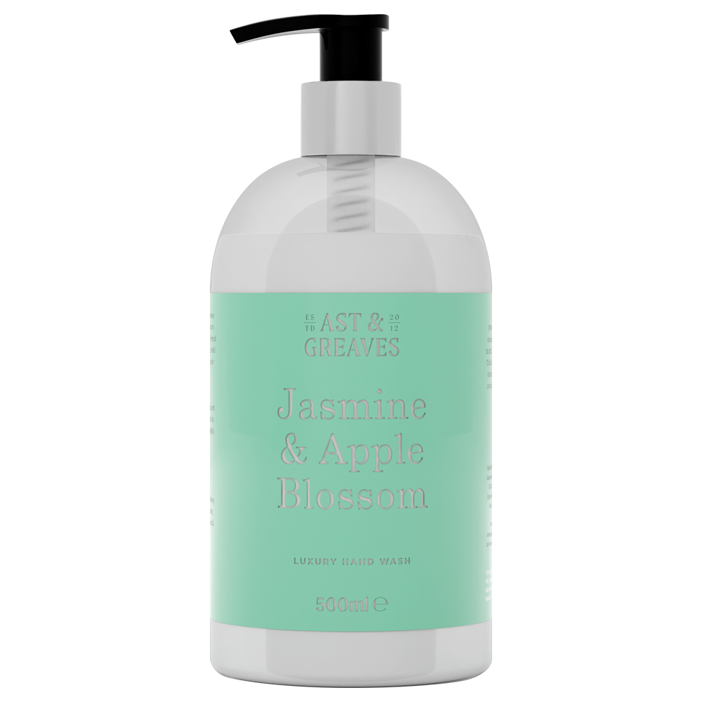 Jasmine & Apple Blossom Luxury Hand Wash, 6x 500ml Bottles