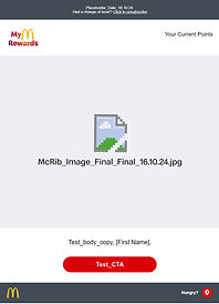 The McDonalds McRib Email fail