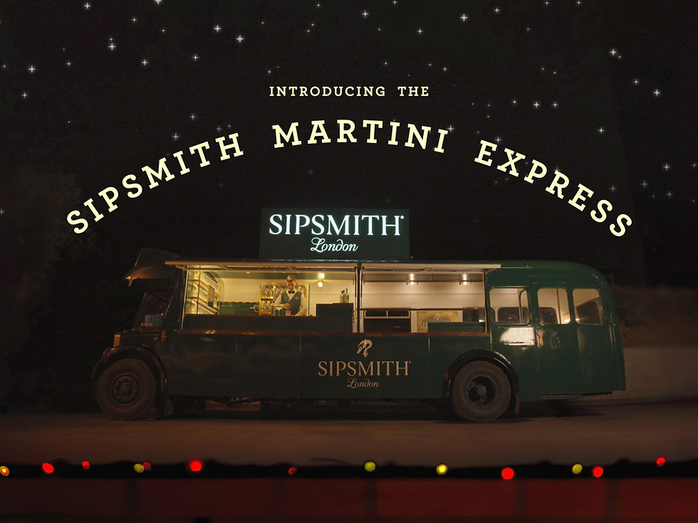 Sipsmith’s Christmas Martini Express in Covent Garden – 7th Nov – 3rd Dec