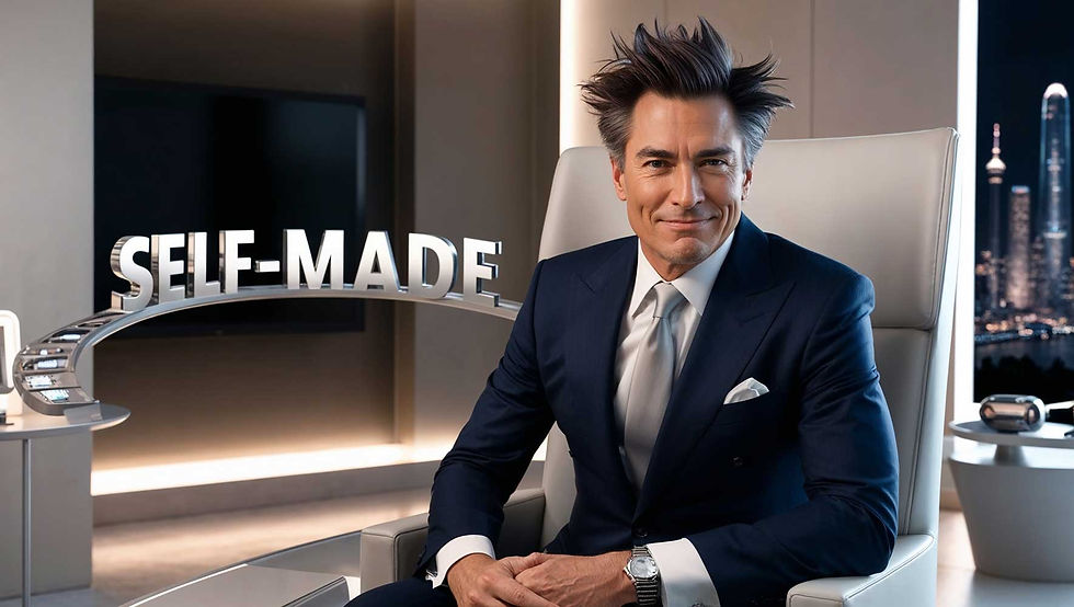 What a self made tech millionaire looks like according to AI