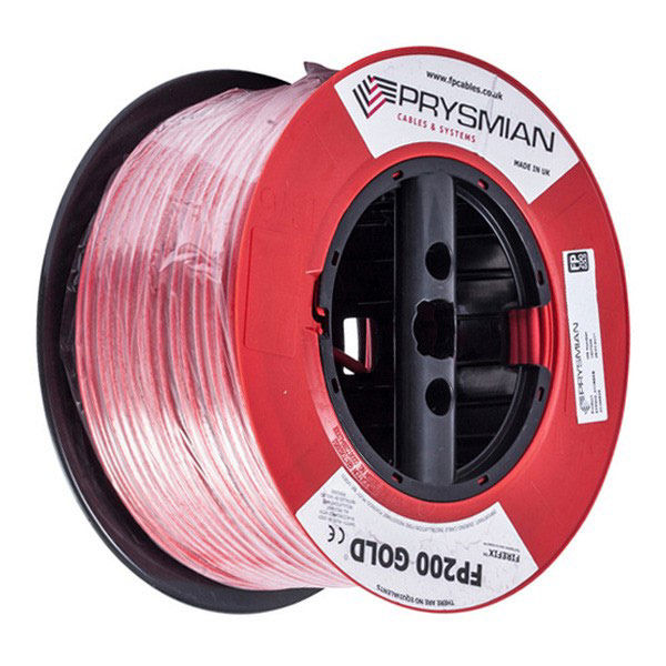Red cable spool labeled FP200 GOLD