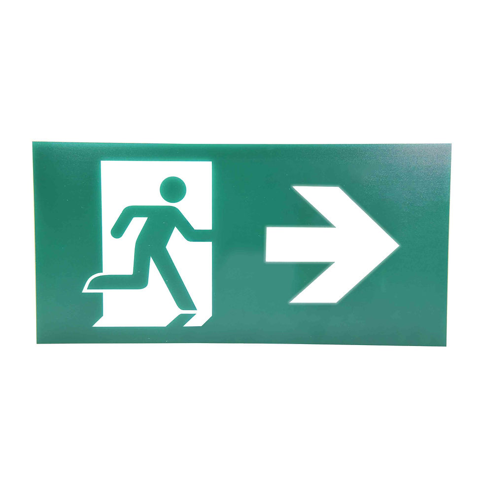 Z10 Velocity Blade EXA30-RL Emergency LED Exit Sign Legend Arrow Right-Left