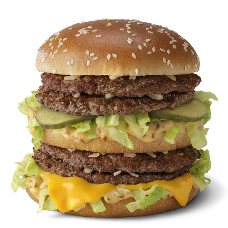 A Double Big Mac Burger