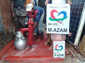 New water well in Rohingya installed by Purpose of life charity