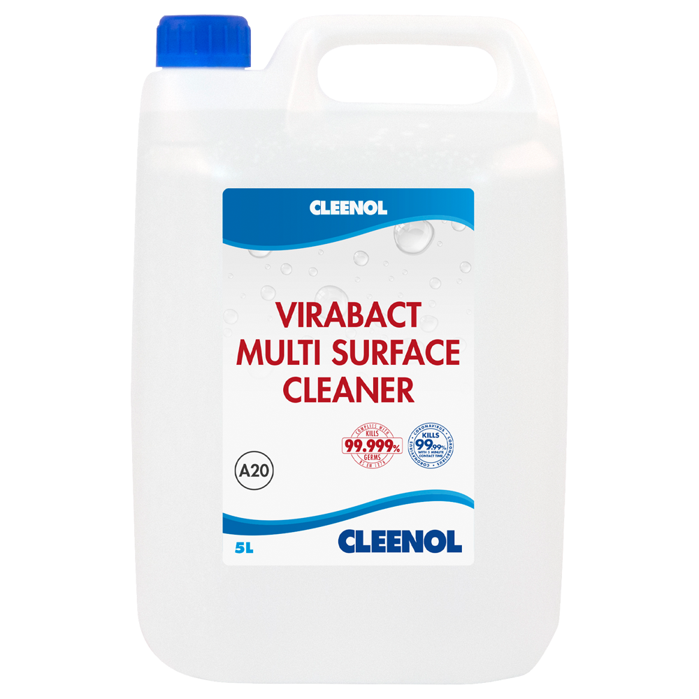 Cleenol Virabact MultiSurface Cleaner, 2x5L