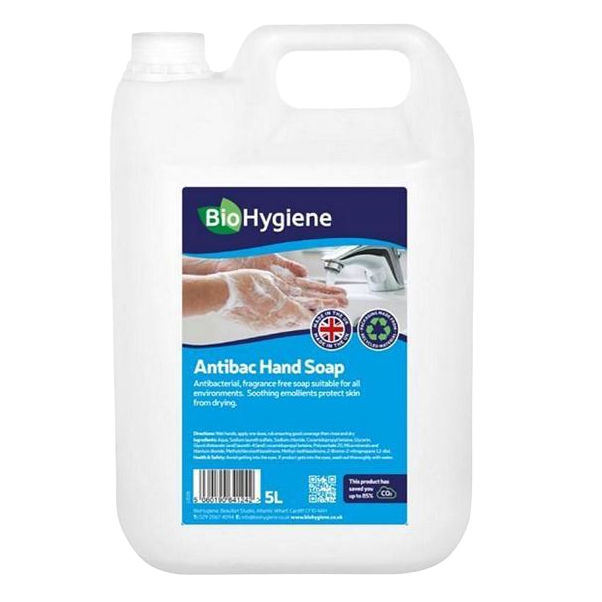 BIOHYGIENE ANTIBAC HAND SOAP UNFRAGRANCED - 5ltr
