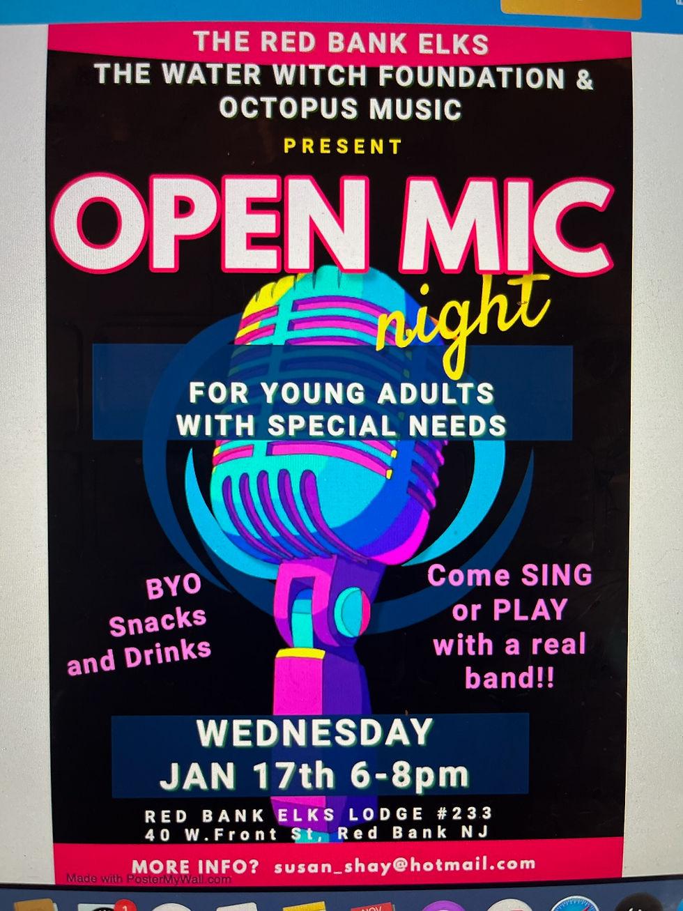 Special Needs Open Mic!!!
