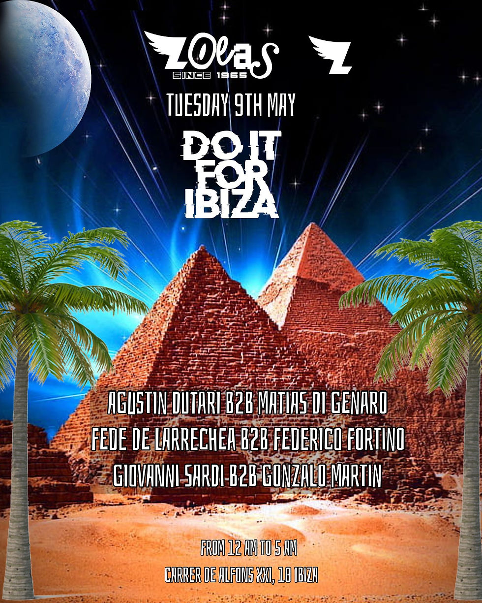 DO IT FOR IBIZA! LOLAS CLUB - TUESDAY