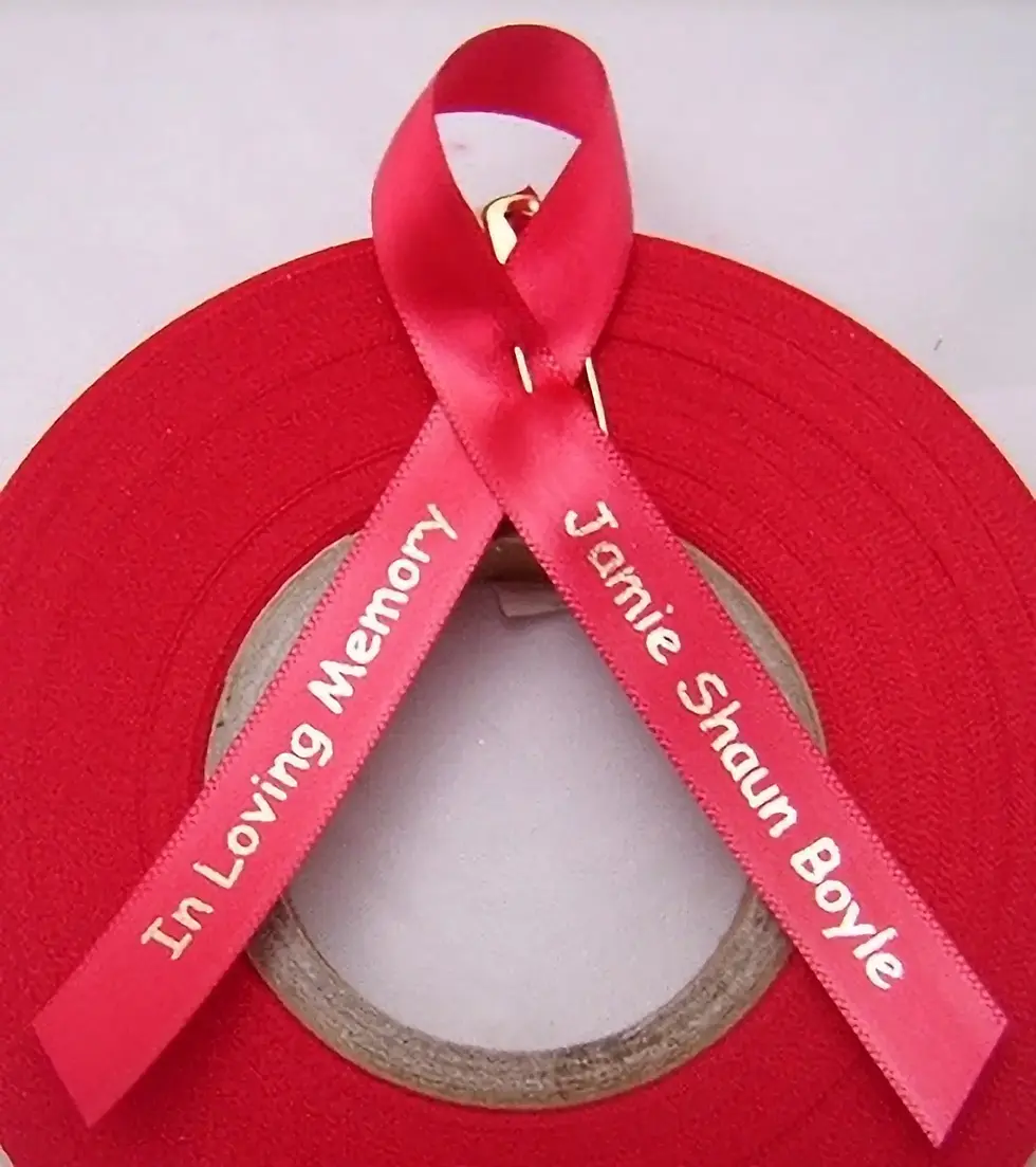 Thumbnail: Personalised Funeral Ribbon Pins - Pack of 10