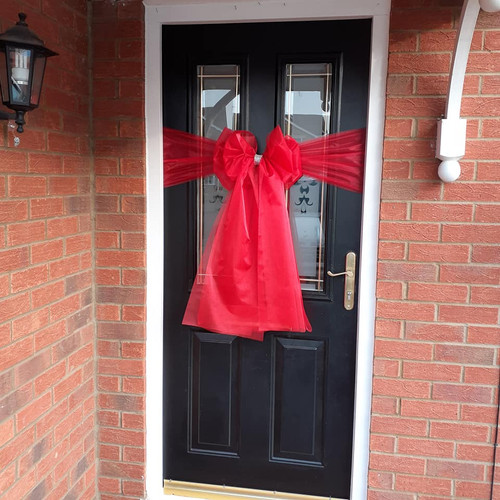 Christmas Door Bow Postman Friendly CreativeRibbon&Bows