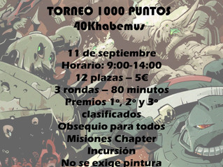 TORNEO WARHAMMER 40.000 (11-SEP-2021)