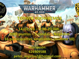 TORNEO 40KHabemus (14-Ene-2023)