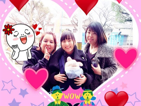 なっなんと、MayukoがBabyをELS21に連れて来た