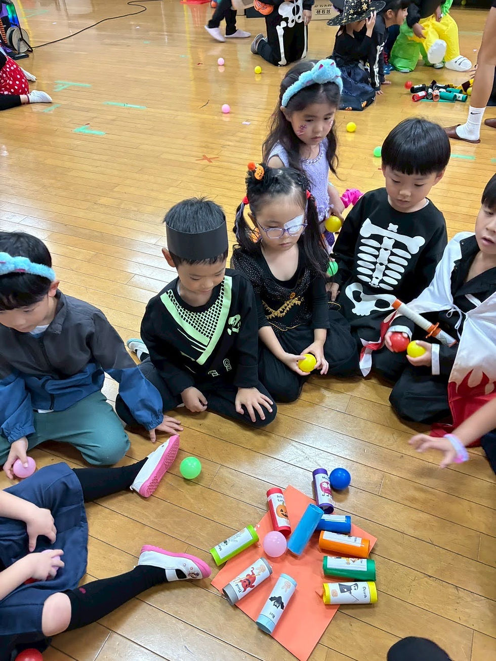 ハロウィンパーティー幼児クラス ボールゲーム