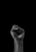 Clenched fist isolated on black background,copy space,BLACK LIVES MATTER.jpg