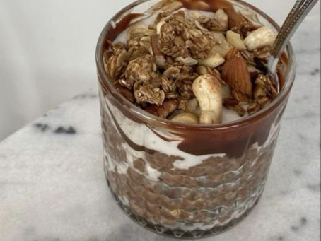 Chocolate-Chia Overnight Pudding