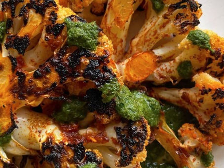 Roasted Cauliflower and Green Sauce