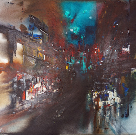 Downtown, 12x16