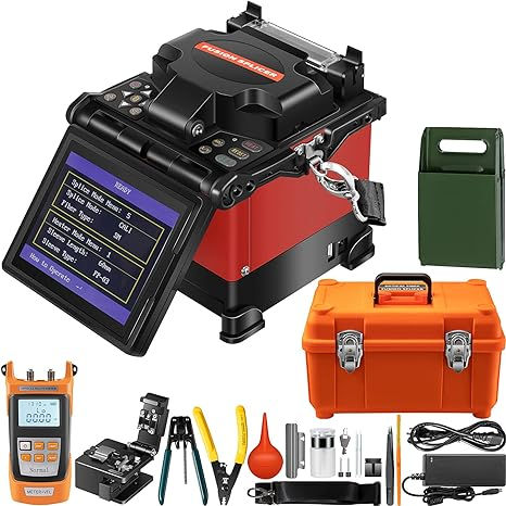 Miniature : Mophorn Fibre Fusion Splicer Mise Au Point Automatique A-80S FTTH Kit D'épissure