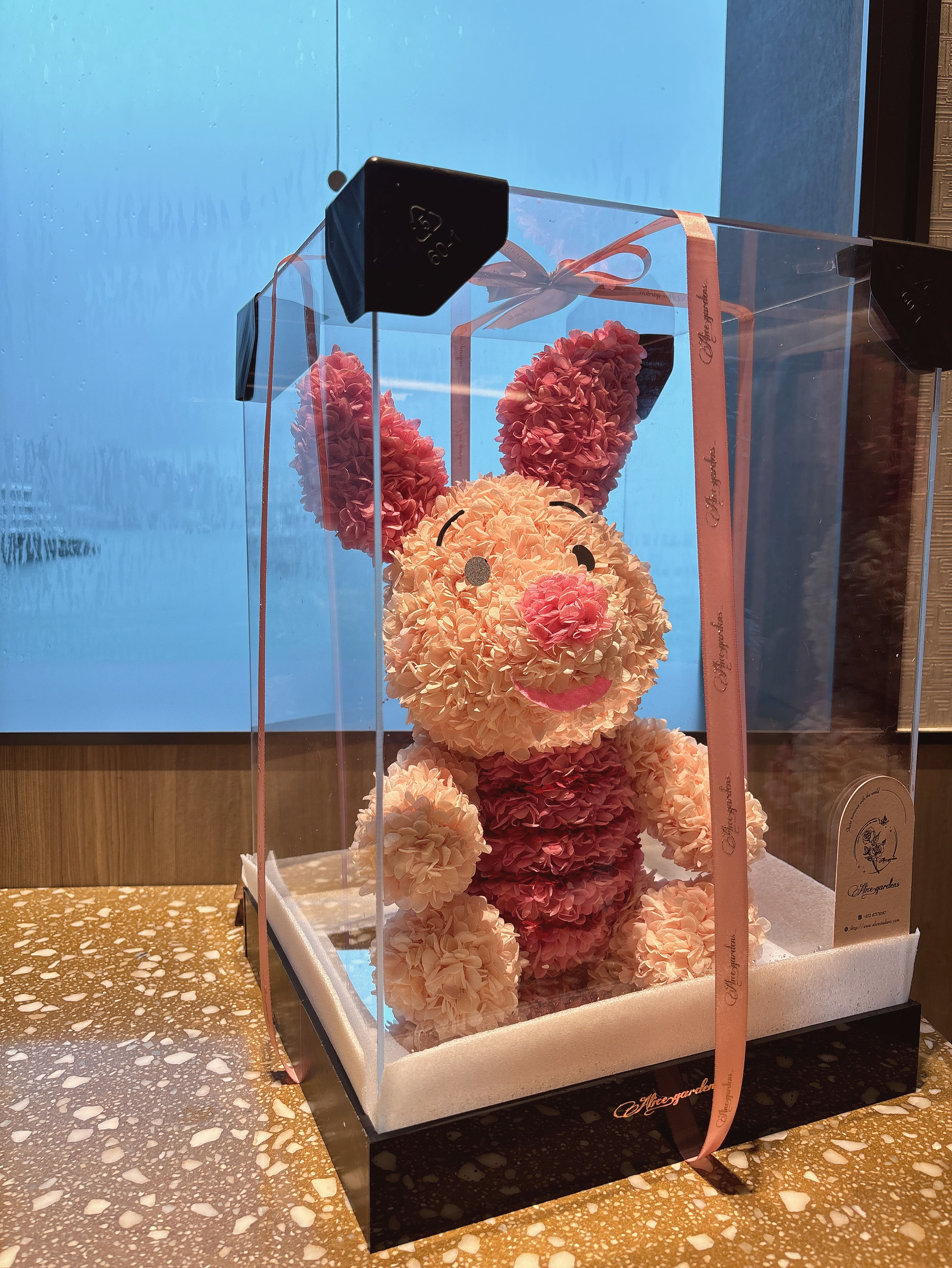 小熊維尼小豬豬 立體永生花