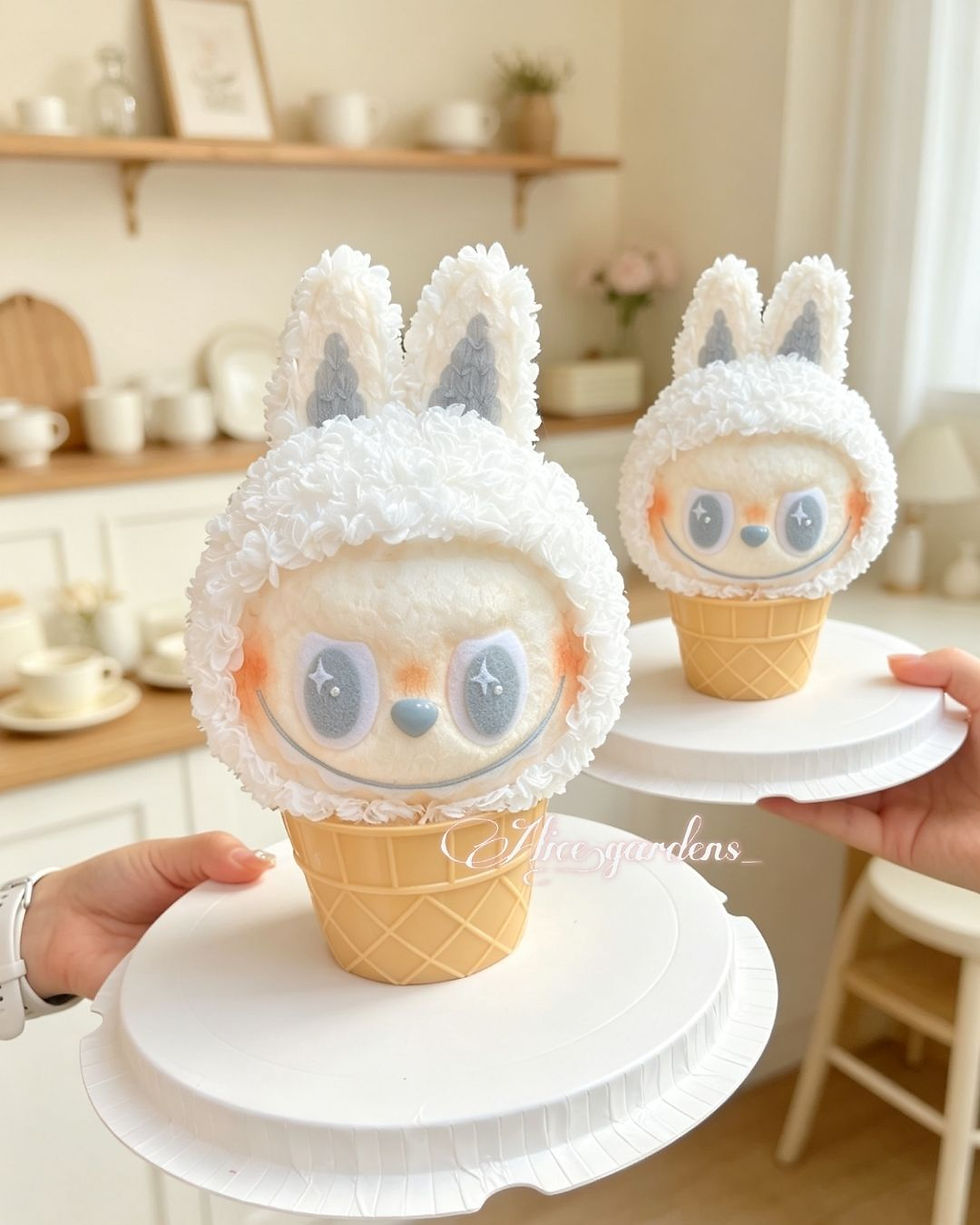 縮圖：labubu 雪糕永生花