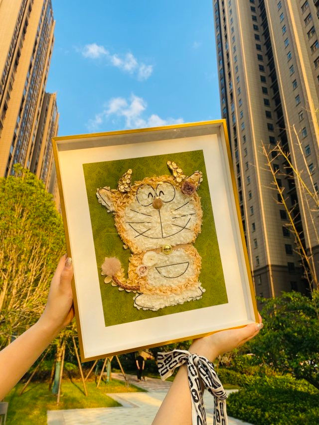 多啦A夢 永生花相框