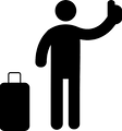logo of someone hailing a taxi