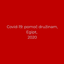 Covid_pomoč družinam Egipt
