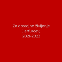 Za dostojno življenje Darfurcev