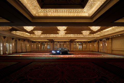 THE BRISTOL HOTEL GRAND BALL ROOM WITH CAR.JPG