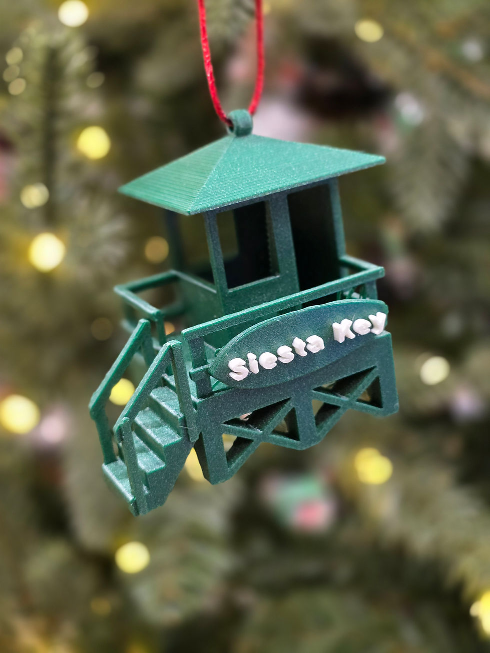 Thumbnail: Siesta Key lifeguard Shack Ornament Set