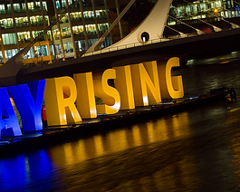 floating hashtag liffey dublin