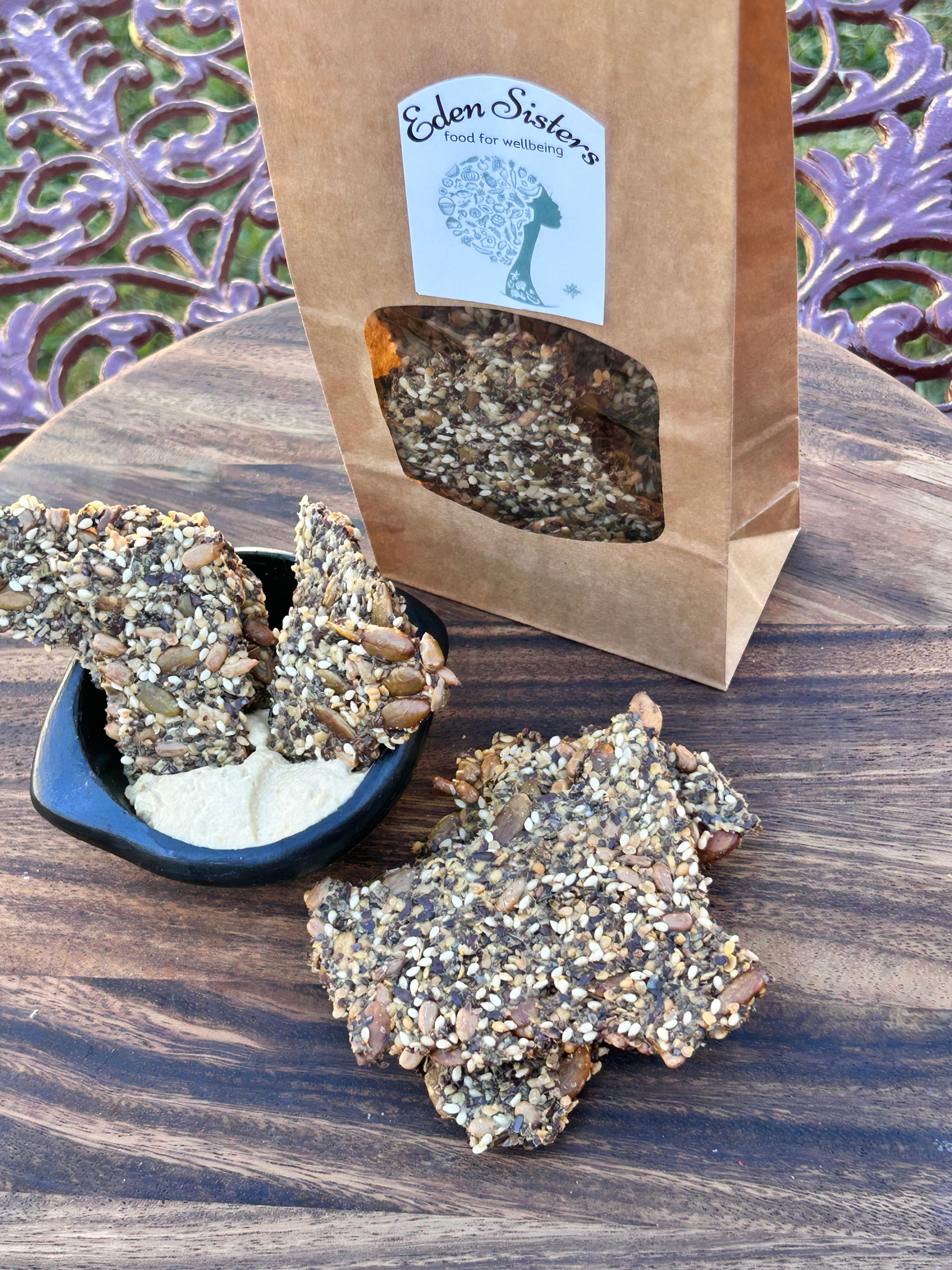 Super seed sage crackers