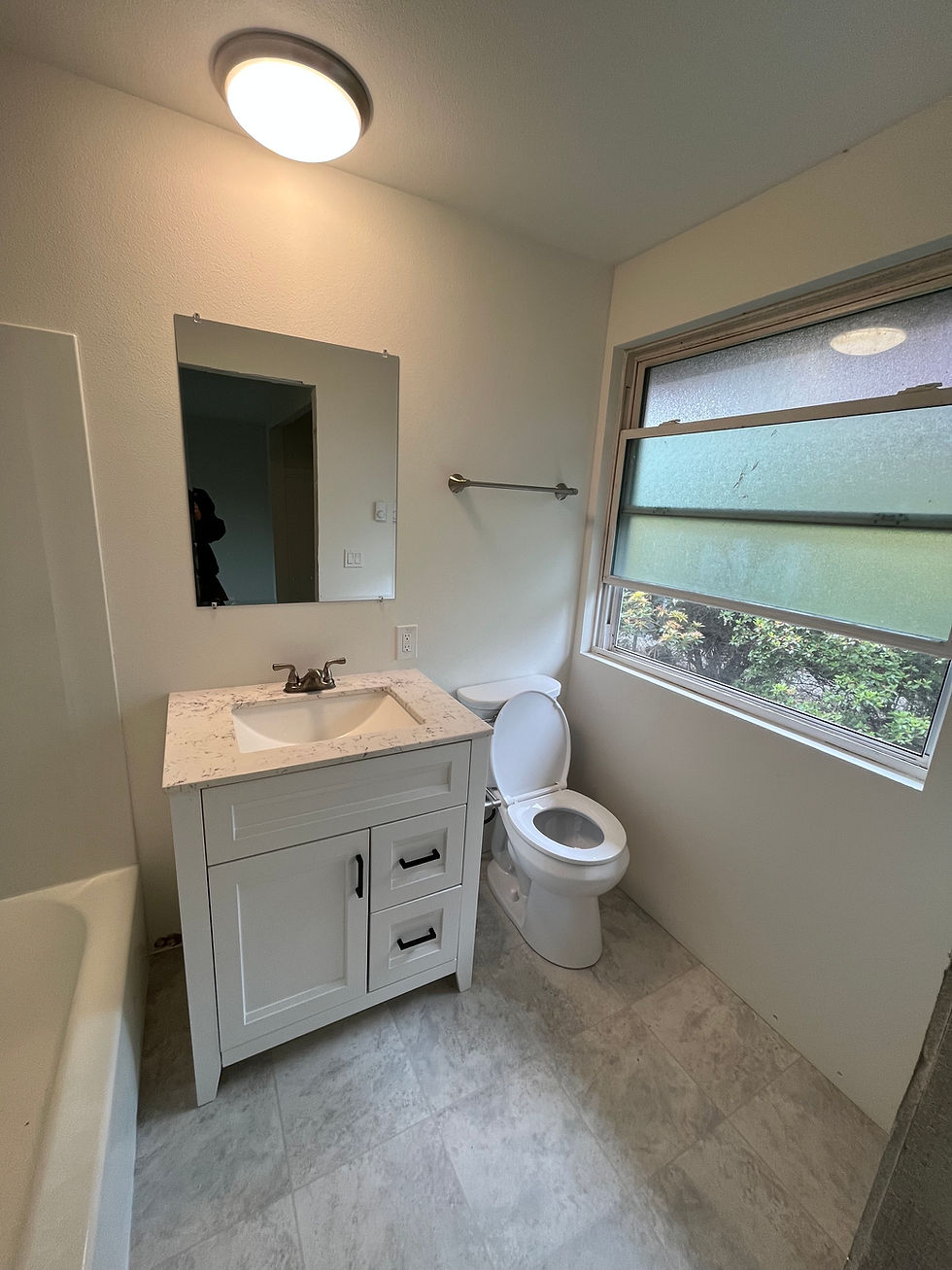 Bathroom remodel after renovation