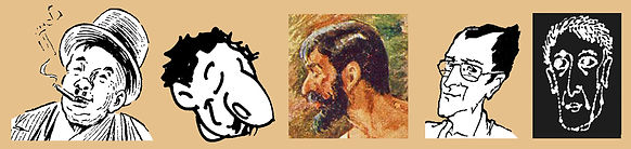 The various faces of Ghanashyam Das. From 'Ghanada Gallery' Website