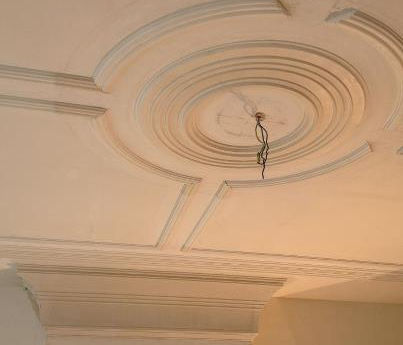 kruisplafond stucwerk