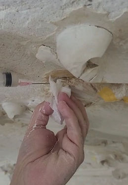 plafond injecteren met restauratie mortel