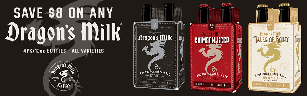 Dragon's Milk 4 pack rebate cover photo 2026.