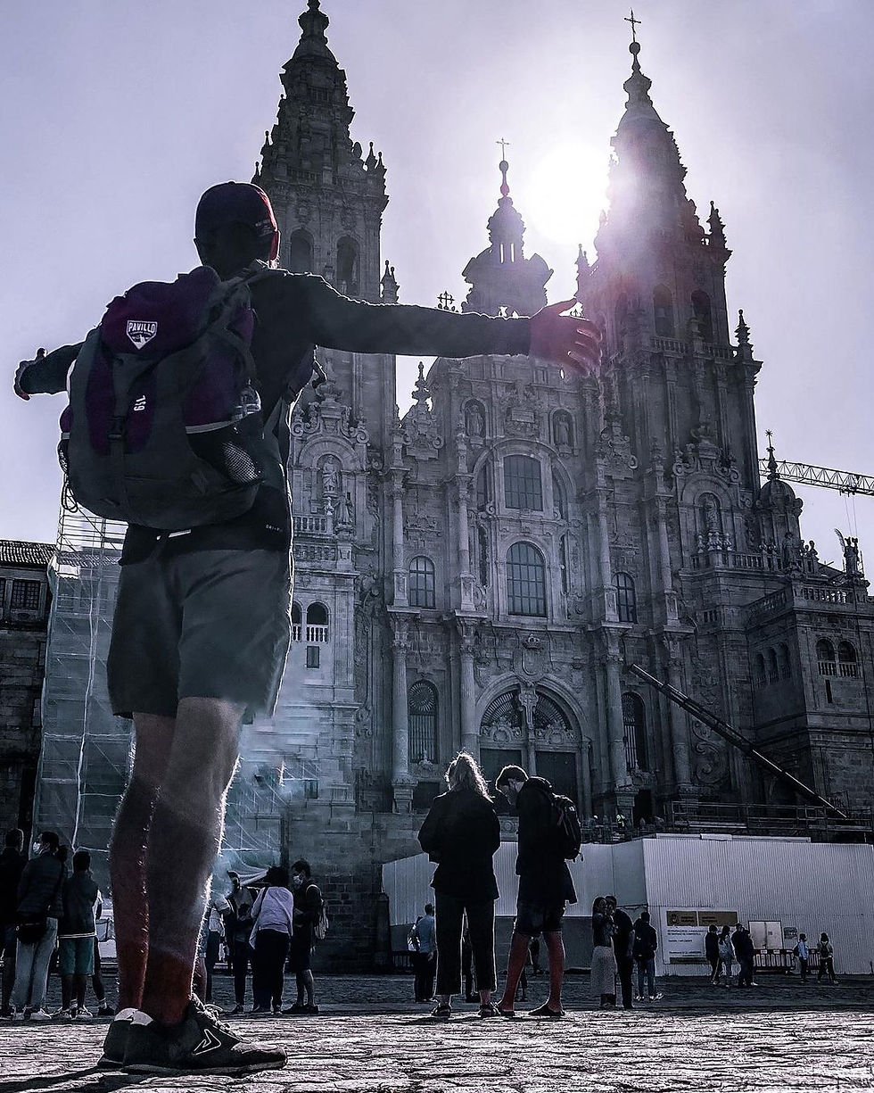 Денис Савинов в конечной точке пути