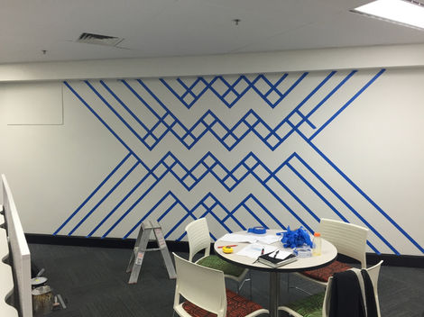 Chevron Wall - Masking