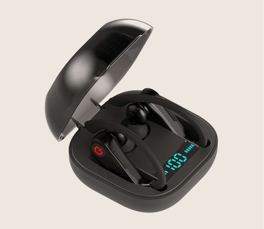 Thumbnail: Wireless Bluetooth Earphones with Digital Display