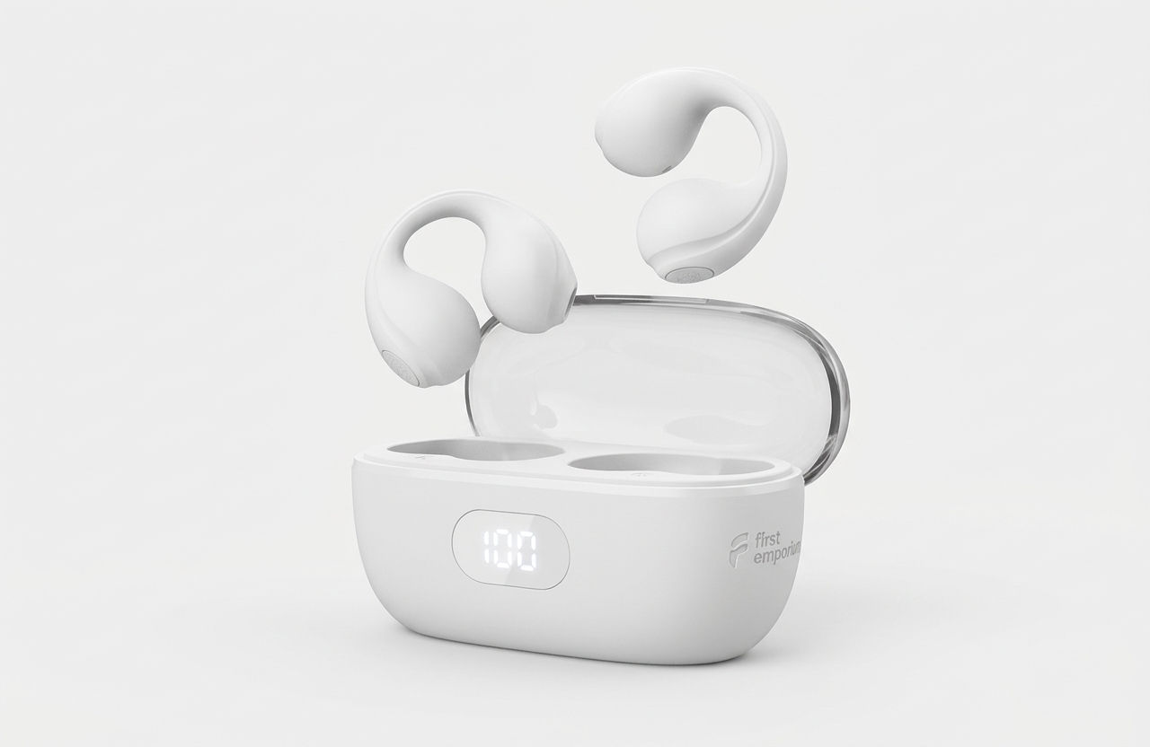 Wireless BT Earphones with Digital Display for Sports