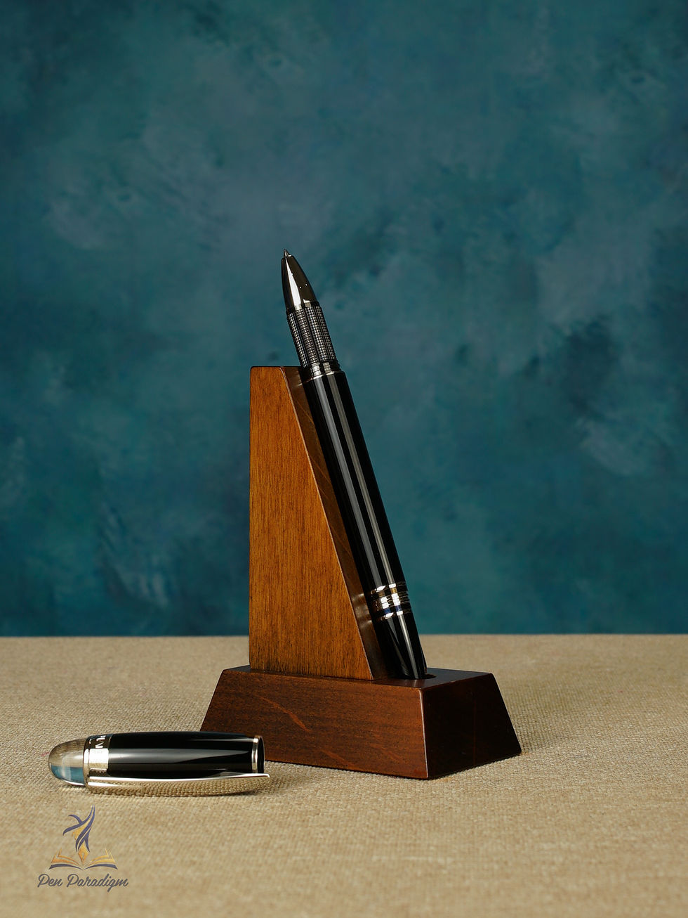 Thumbnail: StarWalker Black Precious Resin  Whitestar Rollerball/Fineliner Pen 